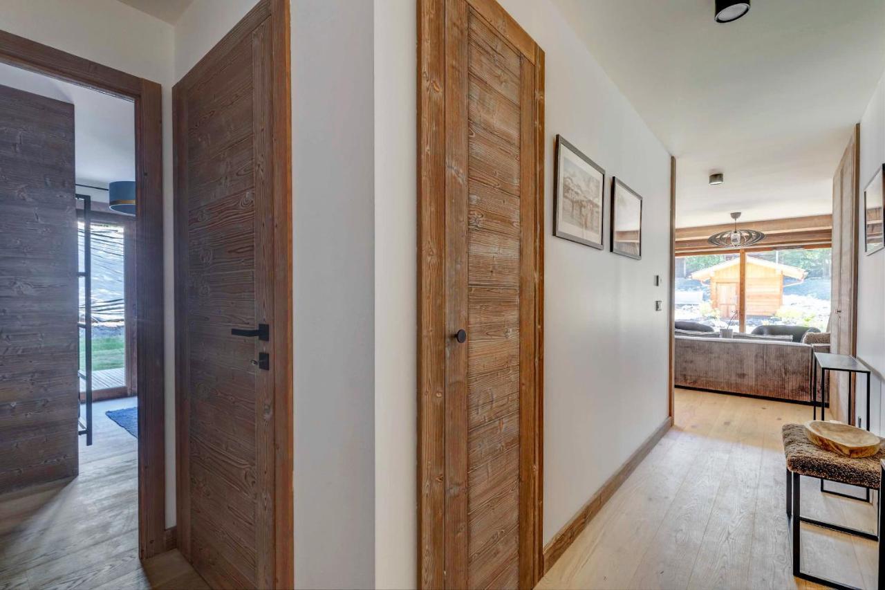 4-Room Apartment With Garden, Gym And Shared Spa Megeve Exterior photo