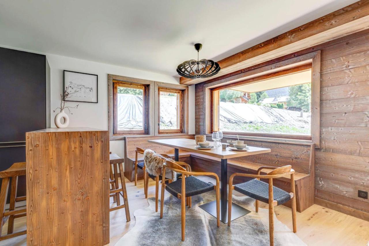 4-Room Apartment With Garden, Gym And Shared Spa Megeve Exterior photo