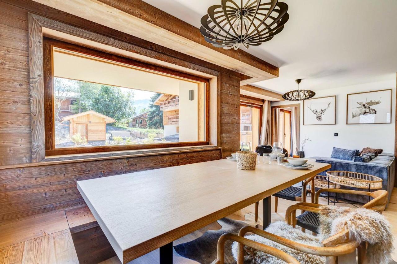 4-Room Apartment With Garden, Gym And Shared Spa Megeve Exterior photo