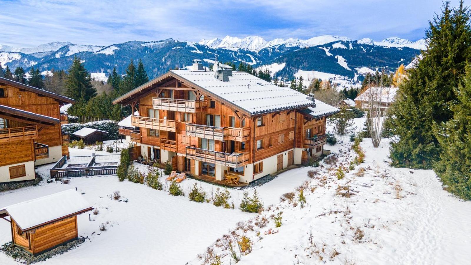 4-Room Apartment With Garden, Gym And Shared Spa Megeve Exterior photo